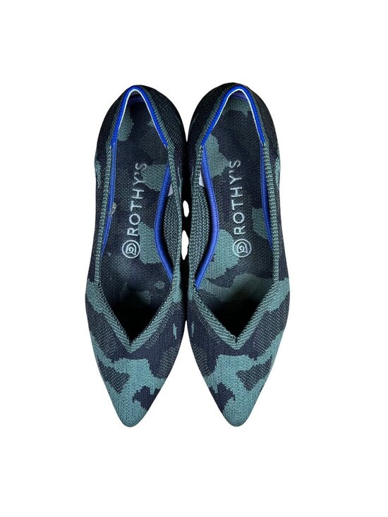 Rothy's Shoes - Rothy's The Point Flat Ballet Shoes Camo Green Size Women's 8